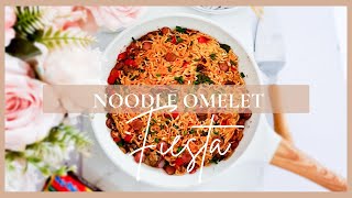 NOODLE OMELET FIESTA | aka nura burger