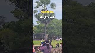 west gates of Angkor wat has five gates. #walkthroughcambodia #like #youtubeshorts #temple #vlog