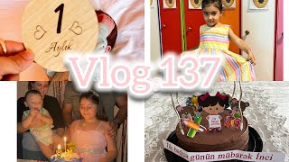 Eltimin qızının ad günü.İncinin ilk baxça günü.Vlog 137