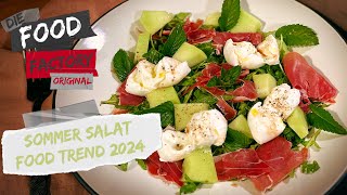 Dieser Salat ist im Moment mein Favorit | Burrata | Melone | Minze | Ruccola | Food Factory