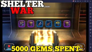 5,000 GEMS SPENT ON CHESTS - LOTS OF NEW POWERFUL ITEMS - SHELTER WAR GAMEPLAY