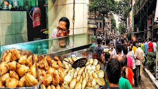 North Kolkata Famous Potladar Telebhaja Deep fried Pakoda kachodi Bagbazar street food video Indian