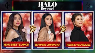 HALO | Morissette Amon VS Zephanie Dimaranan VS Regine Velasquez