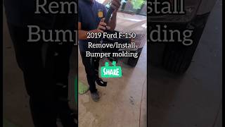 2019 Ford F-150- how to remove and install upper bumper molding #carbodyrepair