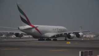 Airbus A380, Emirates (A6-EDW), DBX takeoff