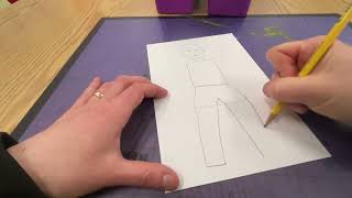 Draw your standing self portrait