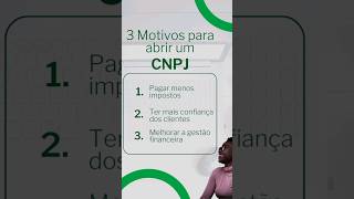 3 Motivos para abrir um CNPJ #cnpj #mei #empresa #empreendedorismo #financas #medicos #dentista