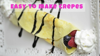 Tasty Crepes. Easy Crepes recipe. Berry Crepes. How to make Berry Crepes, in this Easy Crepes recipe