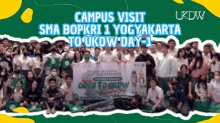 Campus Visit SMA Bopkri 1 Yogyakarta to UKDW - Day 1