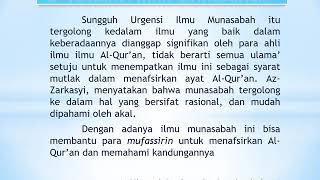 PPTSQ A MUNASABAH Al QUR'AN AHMAD BINTANG M