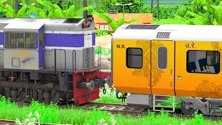 WDM3D SHUNTING TEJAS EXPRESS TRAIN | BUMPY RAILROAD | RAILWORKS | INDIAN TRAIN SIMULATOR 2024