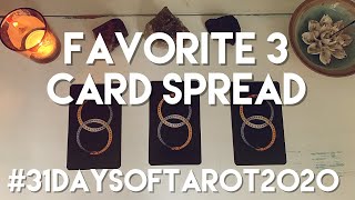 #31DaysOfTarot2020 Favorite 3 Card Tarot Spread