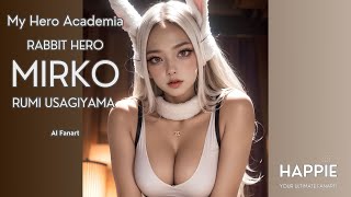 AI Cosplay Mirko, My Hero Academia Fanart, AI ART LOOKBOOK, ミルコ 僕のヒーローアカデミア Fan Art コスプレ, 二創 Rabbit