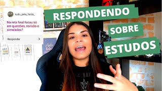 Perguntas e respostas sobre ESTUDOS (Parte Um)  - Enquete do Insta