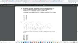 Actuarial SOA Exam P Sample Question 328 Solution