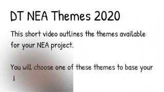 2 NEA Theme introduction