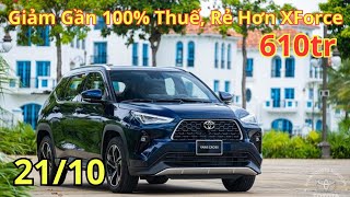 ✅Xe Toyota Yaris Cross Cuối Tháng 10. Xe Nhập Giảm Gần 100% Thuế, Rẻ Hơn Seltos, Xforce |Xegiatot24h