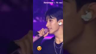 Lee Dokyeom 😍 his side profile while singing 😭 handsomee #seventeen #dk #leeseokmin