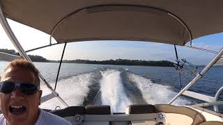 Jetboat Pilot Thrust Vector Wake Wakeboard and Tubing Speed Test