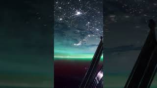 northern lights seen from the international space station