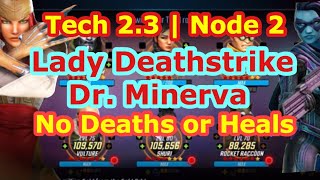 Lady Death & Minerva Dynamic Duo for Doom 2.3 Node 2 One Shot | Doom II Raids | Marvel Strike Force