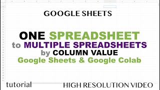 One Spreadsheet to Many Separate Google Sheets Files in Google Drive based on Column Value