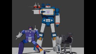 Soundwave and his Cassetes | Spiderverse-Inspired 3D Animation