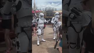 Stormtroopers patrolling Galaxy’s Edge