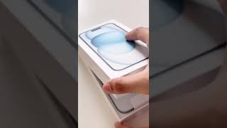 Unboxing the Aesthetic iPhone 15 (Blue) #iPhone15 #Unboxing #Aesthetic