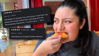 I Went To The Worst Reviewed Sit Down Pizza Places