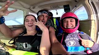 Maëlle First Skydive! Tandem Jump from 10000 feet at iJump Gran Canaria