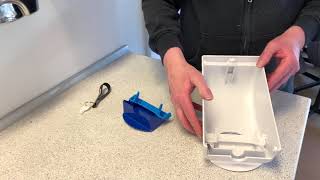 1 + 2 litre dispenser - How to replace the dispenser button