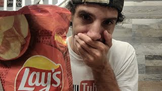 New! Lay's Sweet&Spicy Honey Chips Food Review  (Warning- Intense Spice) #food  #foodshorts #funny