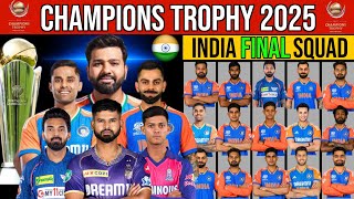 ICC Champions Trophy 2025 | India Team New Squad | India Squad 2024 | Champions Trophy India squad