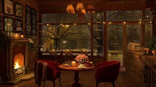 🎹 Serene Jazz Tunes for Cozy Moments: 4K Coffee Shop Ambiance 🍵 | Relax, Study, Sleep ☕️