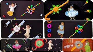 7 Rakshabandhan Theme Baby Photoshoot Ideas at Home | DIY Baby Photoshoot