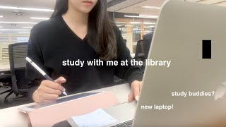 [LIBRARY WHITE NOISE] STUDY at the library with me