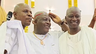 OONI LOOKS ON AS HIS TRADITIONAL AIDES DANCE BEFORE SSP AS PJ CLOCKS 50