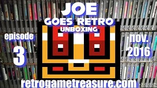 Retro Game Treasure Unboxing - Ep. 3 - November 2016 - Joe Goes Retro