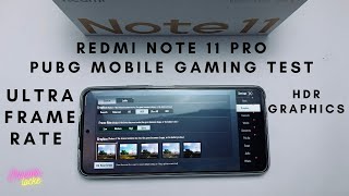 Redmi Note 11 Pro Gaming Test : PUBG Mobile Game Play Test