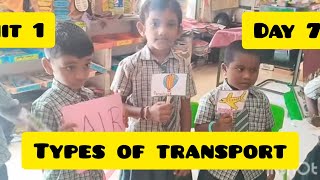 Term 2 Unit1/Day 7/7a.Types of transport/English Ennum Ezhuthum Reinforcing names of vehicles