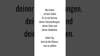 Das Leben ist kein Zufall. #selbstbestimmtesleben #deutsch #liebe #motivation #lebensweisheit