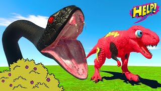 Spiderman T-Rex Evolution vs Snake Evolved Godzilla BIGGEST EVER Dinosaurs Fighting in ARBS