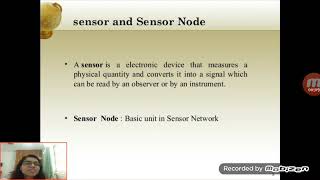 Wireless sensor network and its applications