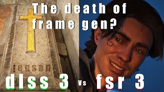 FSR 3 vs DLSS 3 FRAME GEN, FPS + Image Quality+ Latency Comparison 4k 1440p 1080p RTX 4080 + 5800X3D