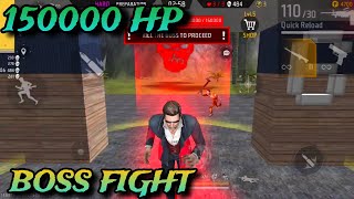 Killing the big boss in free fire in craftland