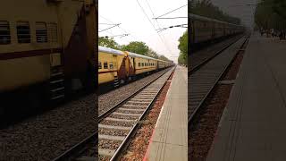 Barmer Jammu tawi express Skip Shahbad mahommadpur 110kmp with Wdp4b #shorts