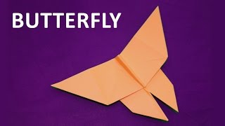 How to make a paper butterfly - origami tutorials. Educational video for children