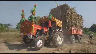 swaraj 855 fe tractor trolley load🔥🔥