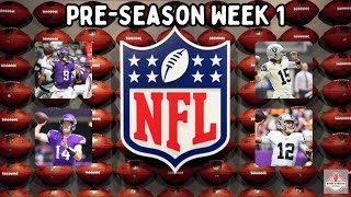 NFL Update - Pre - Season week 1